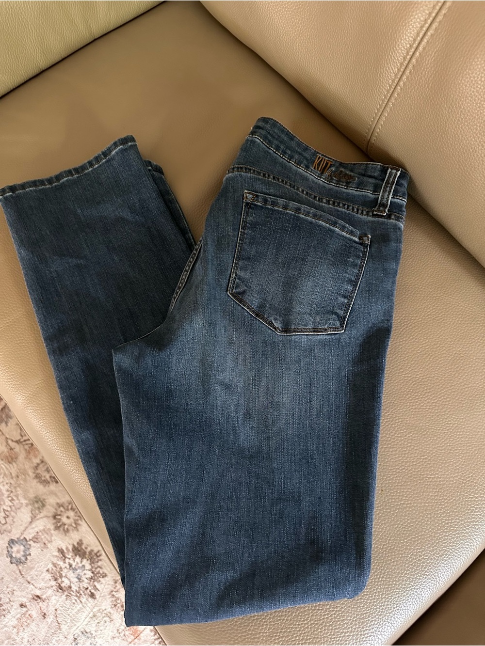 Kut from the Kloth Women’s Straight Leg Jeans - Dark Blue Wash